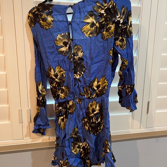 Free People Blue Floral Romper - Size S - Picture 2 of 3